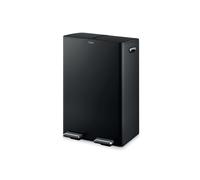 60L Recycling Pedal Bin Tower Black A