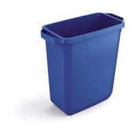 60L Waste Bin Blue - Rectangular Recycling Bin - Food Bin - Durabin Durable Blue 1 Pack