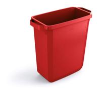 60L Waste Bin Red - Rectangular Recycling Bin - Food Bin - Durabin Durable Red 1 Pack