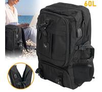 60L With Shoe Compartment Bag Back Hidden Pocket Heavy Duty Backpack