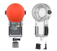 60M/196FT Invisible Dive Case Compatible for Insta360 X5（Orange） | 60m/196ft 360° Underwater Protective Housing with Lens Cap Cover,Waterproof Shell for Diving, Snorkelling, Surfing Skiing
