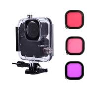 60M Camera Protective Shell for DJI Osmo Nano Waterproof PC Sports Camera Cover Transparent Tempered Glass for DJI Osmo Nano (Waterproof case + three-color filter)