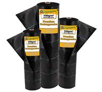 60m² Ground Cover Weed Control Plastic Mulch 100g 1m Wide