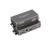 60M HDMI KVM Extender HDMI Extender with USB KVM Control RJ45 60m over over Cat5e/Cat6 POC with Loop Support USB Keyboard Mouse for PC Computer
