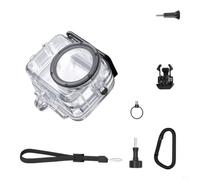 60M Waterproof Housing Case for Osmo Action 6 Diving Protective Shell Kit | 60M Underwater Diving Waterproof Case 98x89x43mm with AR Coated 9H Glass Lens, Floating Handle & Strap for Action 6 Clear