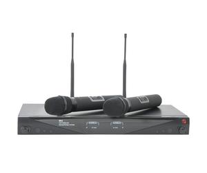 60m Wireless Microphone Receiver System 2x Handheld Dynamic Mic Mobile Karaoke