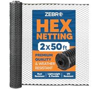 60m x 150m Plastic Hexagonal Garden Fence Roll Versatile Poultry Netting and Garden Fence for Temporary or Semi-Permanent Enclosures, Deer Fences and Construction Barriers