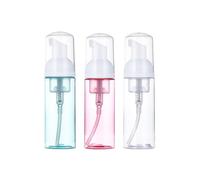 60ml/2oz Foam Pump Bottles,3 Pieces Empty Travel Foam Dispenser Refillable Pump Dispenser for Eyelash Shampoo,Soap,Facial Cleanser,Portable Mini Foam Dispenser Set