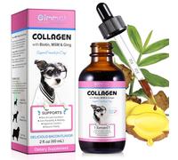 60ml Collagen for Dogs, Dog Collagen Liquid Drops with Biotin, MSM & Ginger Support Digestive & Immunity, Skin & Coat and Joint Health, Dog Supplement