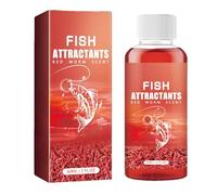 60ml Concentrated Liquid Fish Attractant Extra Strength Bloodworm Scent Formula For Instant Chumming Enhanced Stimulator & Fast Acting Fish Feeding Aggregator (Watermelon Red, 9.5x3.6x3.6cm)