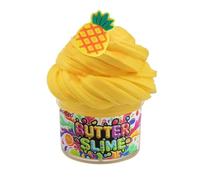 60ML Fruit Slime Mud DIY Slime Toys Clay Crystal Mud Toys Fruit Cloud Mud Aromatherapy Set Soft Non-Stick Children's Foam Mud Educational Stress Relief Toy Plasticine (Yellow)