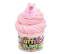 60ML Fruit Slime Mud DIY Slime Toys Clay Crystal Mud Toys Fruit Cloud Mud Aromatherapy Set Soft Non-Stick Children's Foam Mud Educational Stress Relief Toy Plasticine (Light pink)