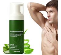 60ml Mens Hair Removal Cream, Natural Aloe Vera Gentle Depilatory Cream Quick and Easy Full Body Hair Removal for Men