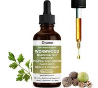 60ML Orame Organic Wormwood Black Walnut Clove Gut Cleanser, with Soursop, Pumpkin Seed,Garlic, Boosts Energy, Gut Health & Absorption for Women & Men (1pcs)