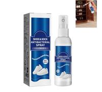 60ml per bottle Foot & Shoe Deodorant Spray - Antibacterial Odour Eliminator for Shoes, Socks & Feet | Multi-Purpose Freshener for Sneakers, Boots & Shoe Cabinets (1PCS)