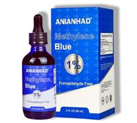 60ml Pharmaceutical Grade Methylene Blue 1%, Third-Party Tested USP-Grade Methylene Blue for Humans, Formaldehyde and Alcohol Free Methylene Blue Pharmaceutical Grade in Amber Dropper Bottle