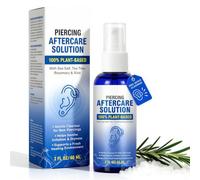 60ML Piercing Aftercare Spray | Isotonic Saline Solution for Body & Ear Piercings | Fine Mist Wound Wash for New and Existing Piercings