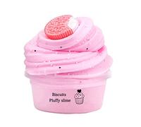 60ML Slime Toy, Fluffy Stretchy Cloud Slime Butter Sludge Kit, Scented DIY Slime Supplies for Kids, Stress Relief Toy for Boys & Girls, Party Favors, Birthday Gift (Pink)