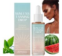 60ml Sunless Tanning Drops,Body Face Tanning Drops,Tanning Dro/ps Self Tanner,Tanning Moisturiser for Body & Face,Tanning Oil,Enhances Natural Tan,Tann/ing Accelerator,Tanning Gel,Self Tan/ning Lotion