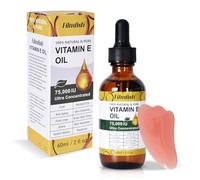 60ml Zimoer Vitamin E Oil - 100% Pure Vitamin E Oil for Skin, Hair & Body - Natural Stretch Mark Oil & Scar Oil with Pink Scoop - Anti-Aging, Moisturizing, Brightening for All Skin Types