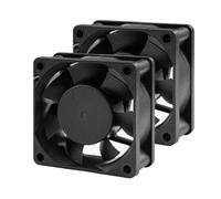60mm 12V PC Case Fan - PANOMOUNTS CF6025 High Airflow 60mm 25mm 12V 2Pin Vent Cooling Fan Low Noise 5500RPM 2-Pack