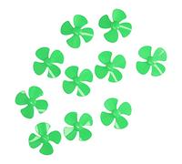 60mm 4 Blades Plastic Boat Propellers 10Pcs Set with 2mm Hole DIY Toy Remote Control Car Model Accessories (Green)