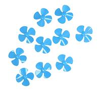 60mm 4 Blades Plastic Boat Propellers 10Pcs Set with 2mm Hole DIY Toy Remote Control Car Model Accessories (Blue)