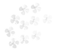 60mm 4 Blades Plastic Boat Propellers 10Pcs Set with 2mm Hole DIY Toy Remote Control Car Model Accessories (Transparent)