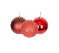 60mm/6Pcs Christmas Baubles Shatterproof Dark Red, Christmas Tree Decorations Ball Ornaments Balls Xmas Hanging Decorations Holiday Decor - Shiny,Matte,Glitter