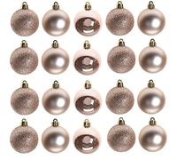 60mm/6Pcs Christmas Baubles Shatterproof Rose Gold, Christmas Tree Decorations Ball Ornaments Balls Xmas Hanging Decorations Holiday Decor - Shiny,Matte,Glitter