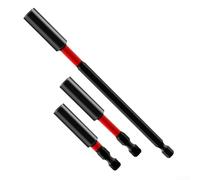 60mm 75mm 150mm Quick Change Adapter for Electric Drill with Hex Shank Interface and Magnetic Bit Retention System (3pcs)