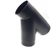 60mm/75mm Vent Ducting T Y L Piece Elbow Pipe Outlet Connector for Parking Heater - Black Plastic Duct Joiner(60mm)