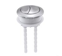 60mm ABS Dual Flush Toilet Button Replacement with Brushed Finish,for Various WC Cisterns, for Bathroom Repair, Material with DIY Cut Rod for Versatile Installation(1pcs)