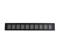 60mm Air Vent Cover Aluminum Vent Grille Black Furniture Grille for Door Cabinet Radiator(60x400mm)