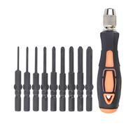 60mm Alloy Screwdriver Bit Set Handle Star Crosses Hexagonal Slotted Heads Industrial Strength Bit Black Color Electric Accessories