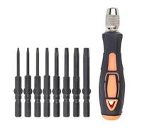60mm Alloy Screwdriver Bit Set Handle Star Crosses Hexagonal Slotted Heads Industrial Strength Bit Black Color Electric Accessories