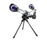 60mm Aperture Telescope with Finder Scope Tripod for Kids Accessory Durable Argent, Silver, 47.5x32.5cm