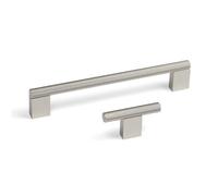 60mm Brushed Nickel Knurled Cabinet Knob Textured Grey Boss Cupboard Door Drawer Handle Pull Wardrobe Furniture Replacement