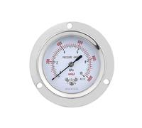 60mm Capsule Pressure Gauges Accuracy 2.5% 0...100Kpa/inH2o Back Connection with Flange for Fuel Air, Oil, Gas Pressure Gauge (Color : BSP(G) 1-4, Size : 0-10kpa)