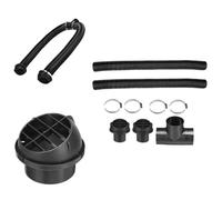 60mm Car Heater Ducting Kit for Diesel Air Heaters - Durable Aluminum Foil Hose, 2KW Warm Air Pipe with T-Piece, Rotatable Vent Outlets & Clips for Webasto, Propex, RVs, Boats & Trucks