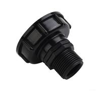 60mm Coarse Thread IBC Tank Fitting, Plastic Connector for Garden Hose, for Water Container Usage (25mm)