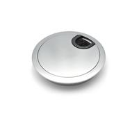 60mm Computer Metal Grommet Desk Table Cable Tidy Wire Cover aluminium