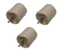 60mm Cotton Cylinder Polishing Mop X 3 Rotary Buffing Drum