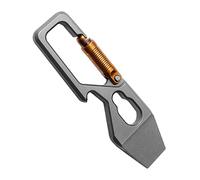 60mm EDC Titanium Pry Bar,EDC Crowbar,Mini Crowbar,Pocket Pry Bar EDC Tool,Wrench,Bottle Opener, Keychain,EDC Multi Tool for Outdoor Camping