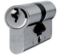 60mm Euro Double Cylinder Lock Keyed To Differ 5 Pin Nickel Plated Door