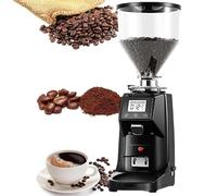 60mm Flat Burr Coffee Grinder - 19 Grind Settings, Digital Timer, 250W Motor, Perfect for Espresso, Drip Coffee, and Cold Brew - Commercial Grade