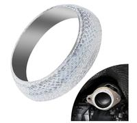 60mm Graphite Exhaust Header Manifold Donut Gasket for Preventing Leak | Universal, High Temperature Resistance Exhaust Flange Gasket Seal Ring Suitable for Cars Trucks SUVs