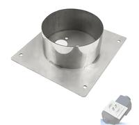 60mm High Diesel Heater Mounting Plate, Stainless Steel Diesel Heater Turret Plate, 20x18cm Turret Planar Floor Mounting Bracket for Parking Auxiliary Heating, Compatible Eberspacher Webasto Heater