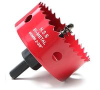 60mm Hole Saw, Bi-Metal Hole Cutter for Wood, Hole Saw Drill Bit with 35mm Cutting Depth, HSS Drill Hole Cutter for Cutting Plastic, Drywall and Fiberglass