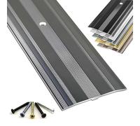 60mm Metal Carpet Trim Door Bar - 130cm Grey Threshold Strip for Floor Covering & Edge Protection Ideal for Home and Office Use Durable and Stylish